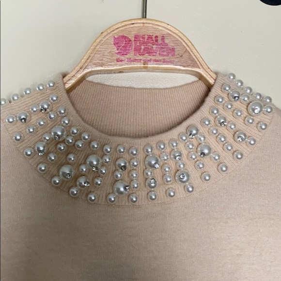Alfani Pearl Rhinestone Sweater - Picture 7 of 11
